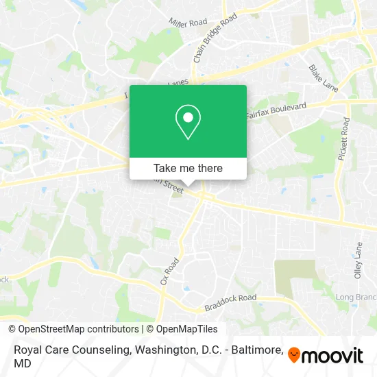 Royal Care Counseling map
