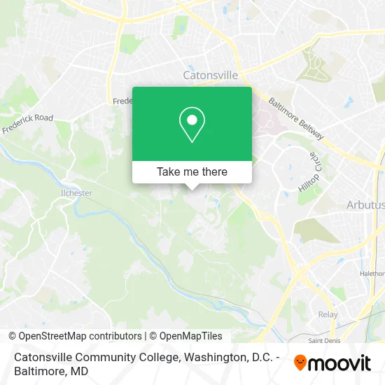 Catonsville Community College map