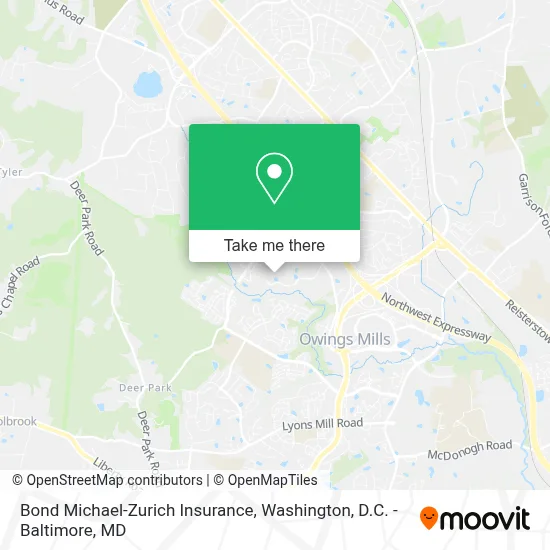 Bond Michael-Zurich Insurance map