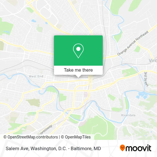 Salem Ave map