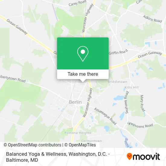 Balanced Yoga & Wellness map