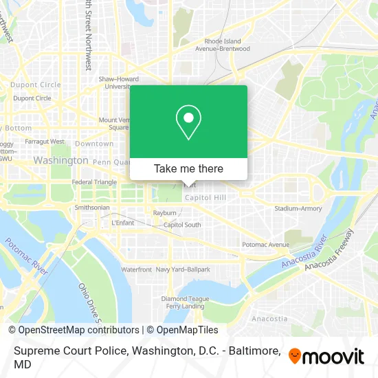 Supreme Court Police map