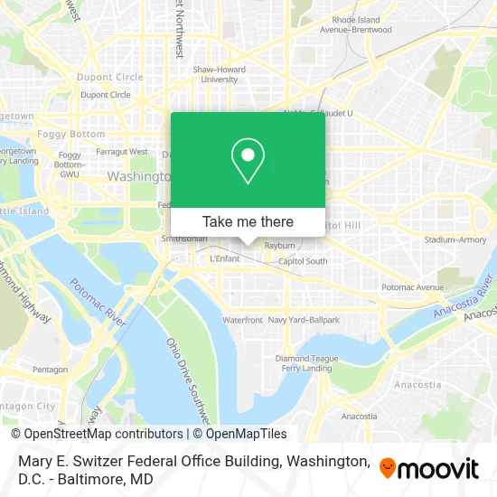 Mary E. Switzer Federal Office Building map