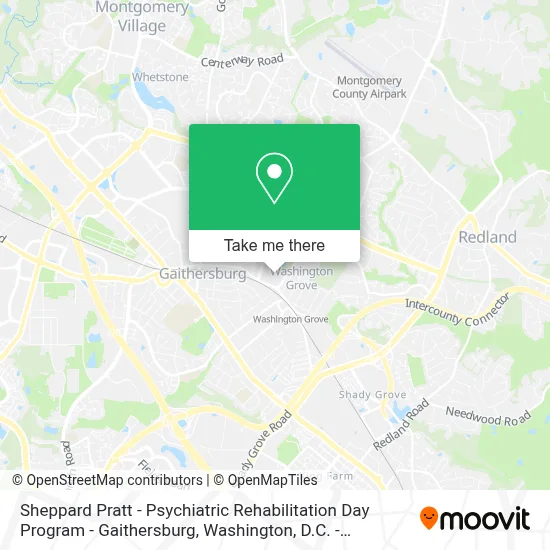 Sheppard Pratt - Psychiatric Rehabilitation Day Program - Gaithersburg map