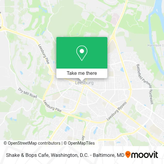Shake & Bops Cafe map