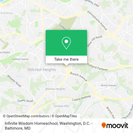 Infinite Wisdom Homeschool map