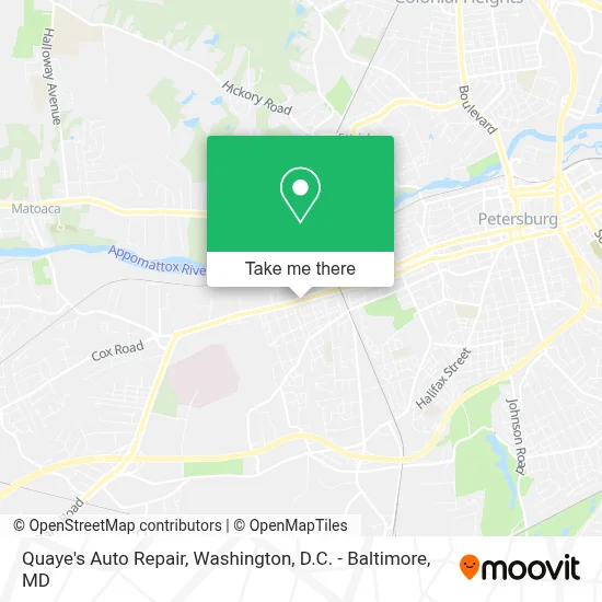 Quaye's Auto Repair map