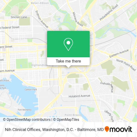 Nih Clinical Offices map