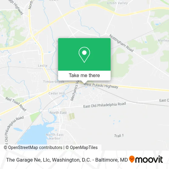 The Garage Ne, Llc map