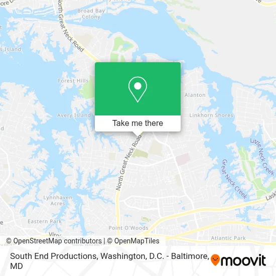 South End Productions map