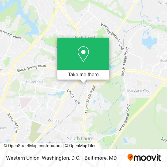 Western Union map