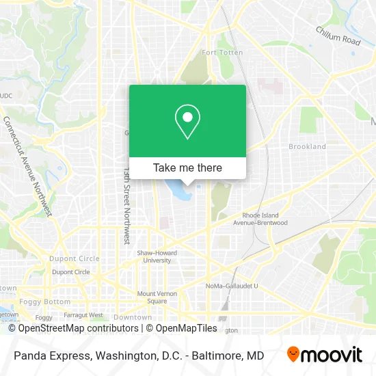 Panda Express map