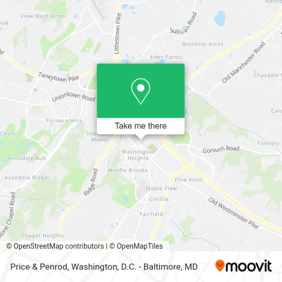 Price & Penrod map