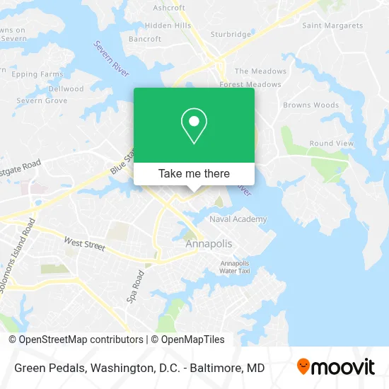 Green Pedals map