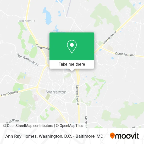 Ann Ray Homes map