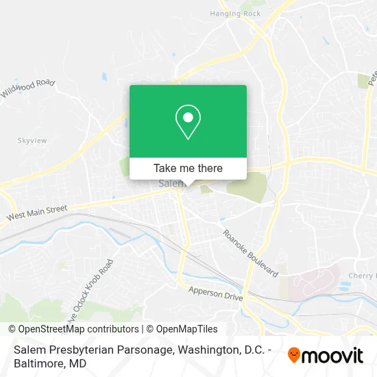 Salem Presbyterian Parsonage map