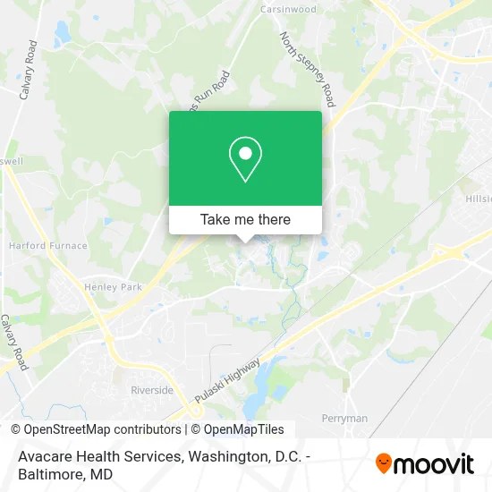 Avacare Health Services map