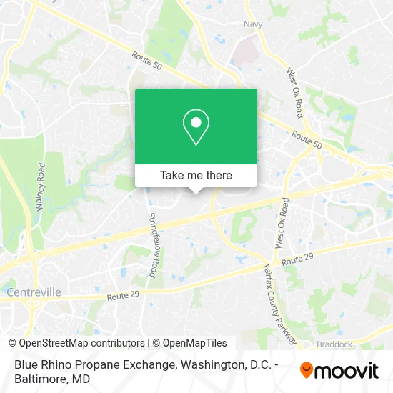 Blue Rhino Propane Exchange map