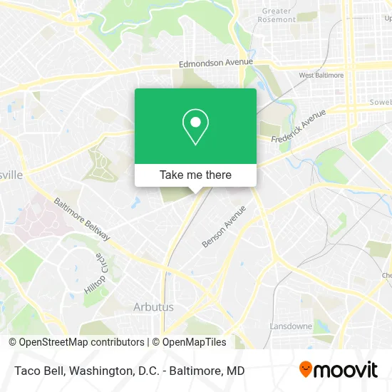 Taco Bell map