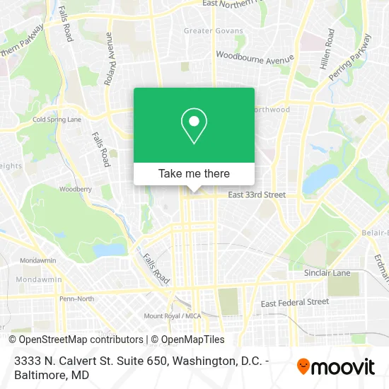 3333 N. Calvert St. Suite 650 map