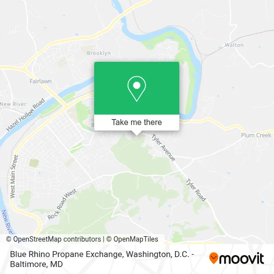 Blue Rhino Propane Exchange map