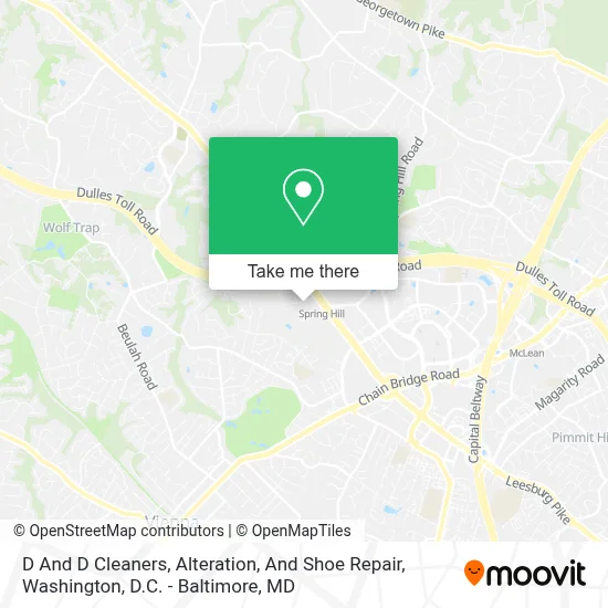 D And D Cleaners, Alteration, And Shoe Repair map