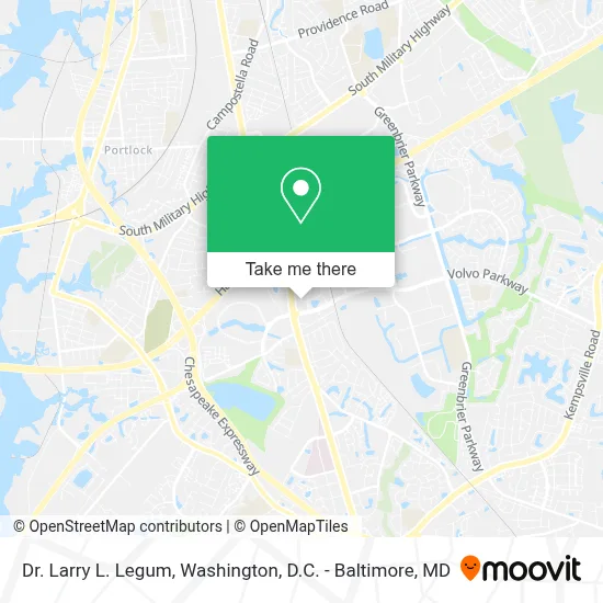 Dr. Larry L. Legum map