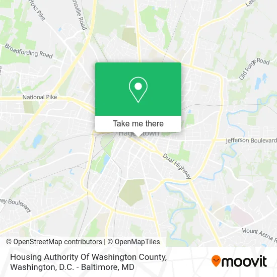 Housing Authority Of Washington County map