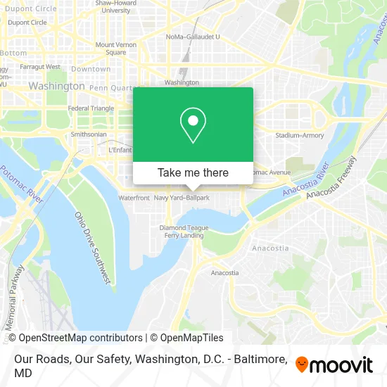Our Roads, Our Safety map