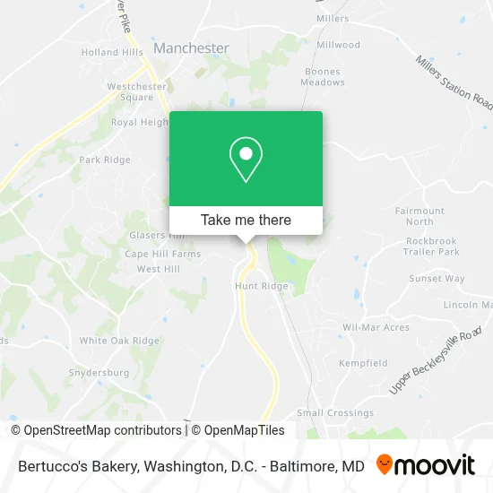 Bertucco's Bakery map