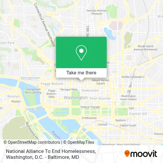 National Alliance To End Homelessness map
