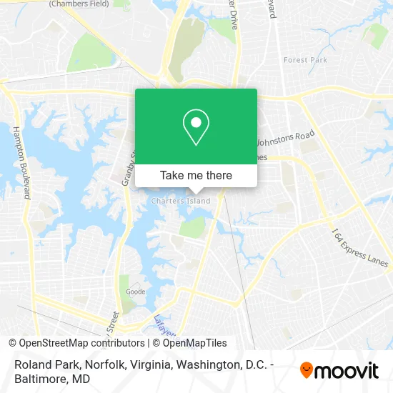 Roland Park, Norfolk, Virginia map