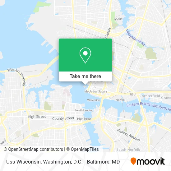 Uss Wisconsin map