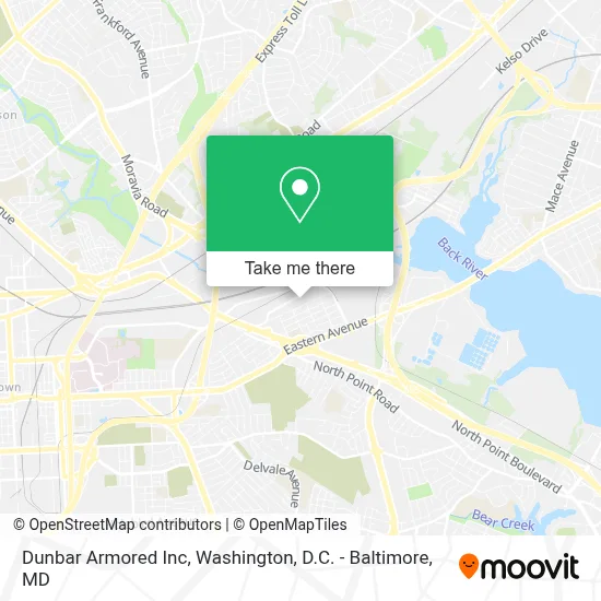 Dunbar Armored Inc map