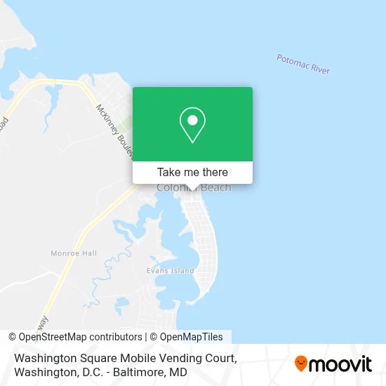 Washington Square Mobile Vending Court map
