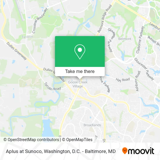 Aplus at Sunoco map