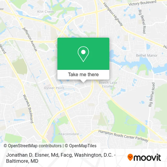 Jonathan D. Eisner, Md, Facg map