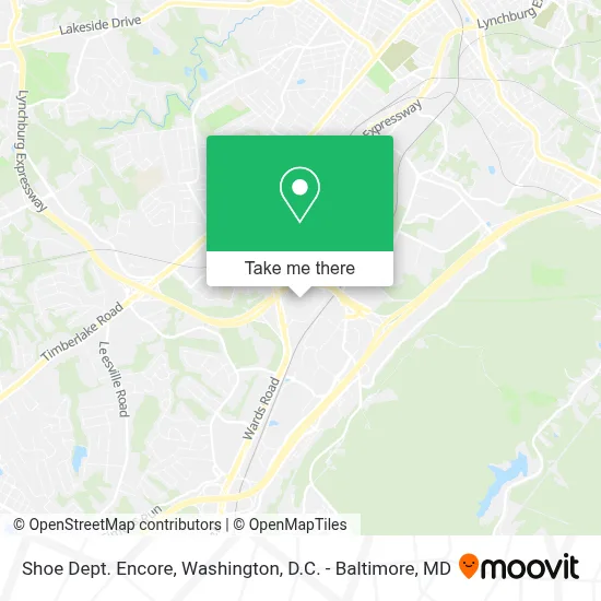 Shoe Dept. Encore map