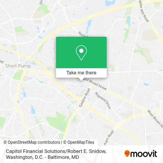 Capitol Financial Solutions / Robert E. Snidow map