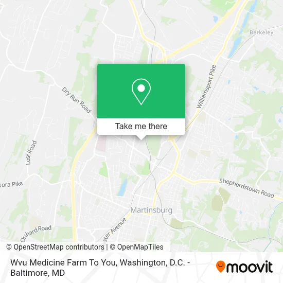 Wvu Medicine Farm To You map