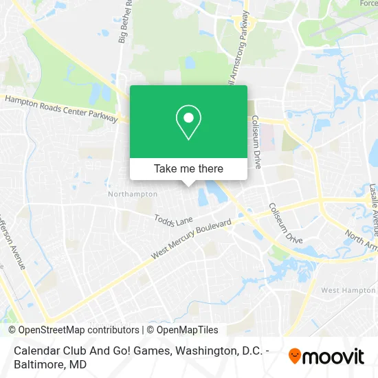 Calendar Club And Go! Games map