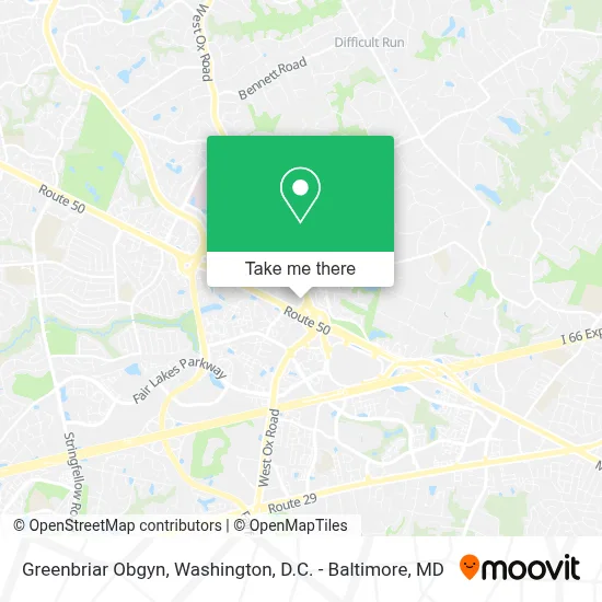 Greenbriar Obgyn map