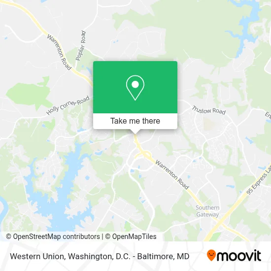 Western Union map