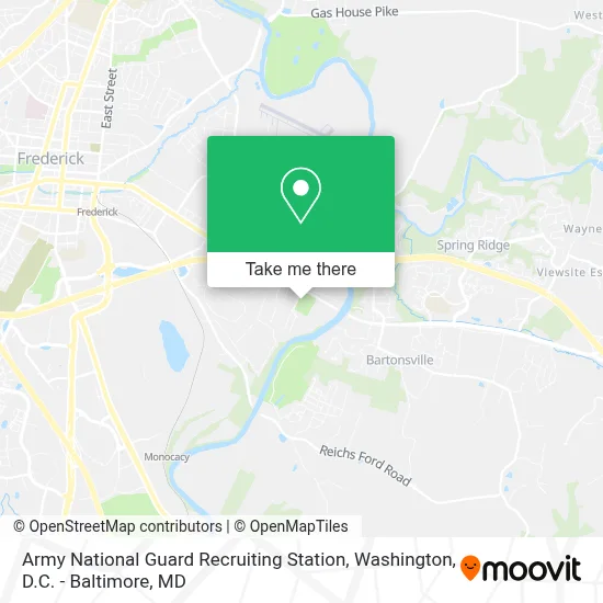 Army National Guard Recruiting Station map