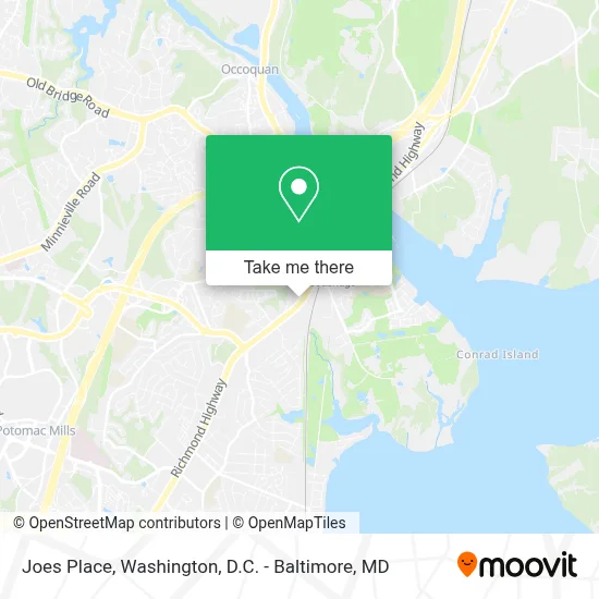 Joes Place map