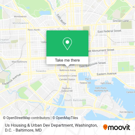 Us Housing & Urban Dev Department map