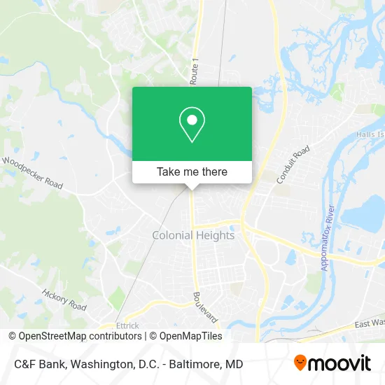 C&F Bank map