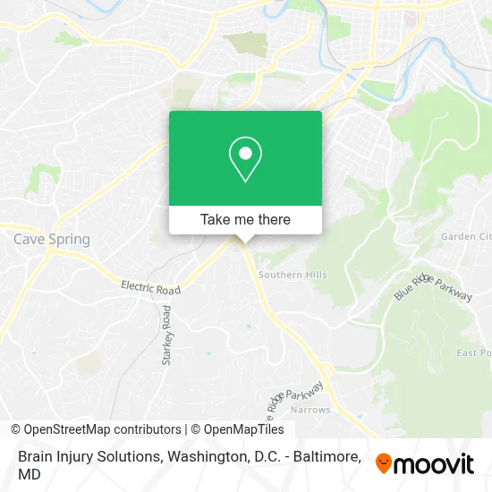 Brain Injury Solutions map