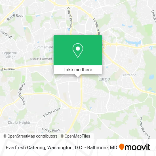 Everfresh Catering map