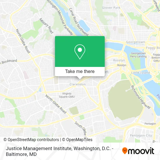 Justice Management Institute map